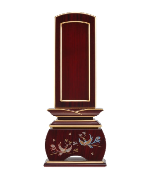 新世紀位牌 優雅回出蒔絵 鳳凰おしどり 紫檀