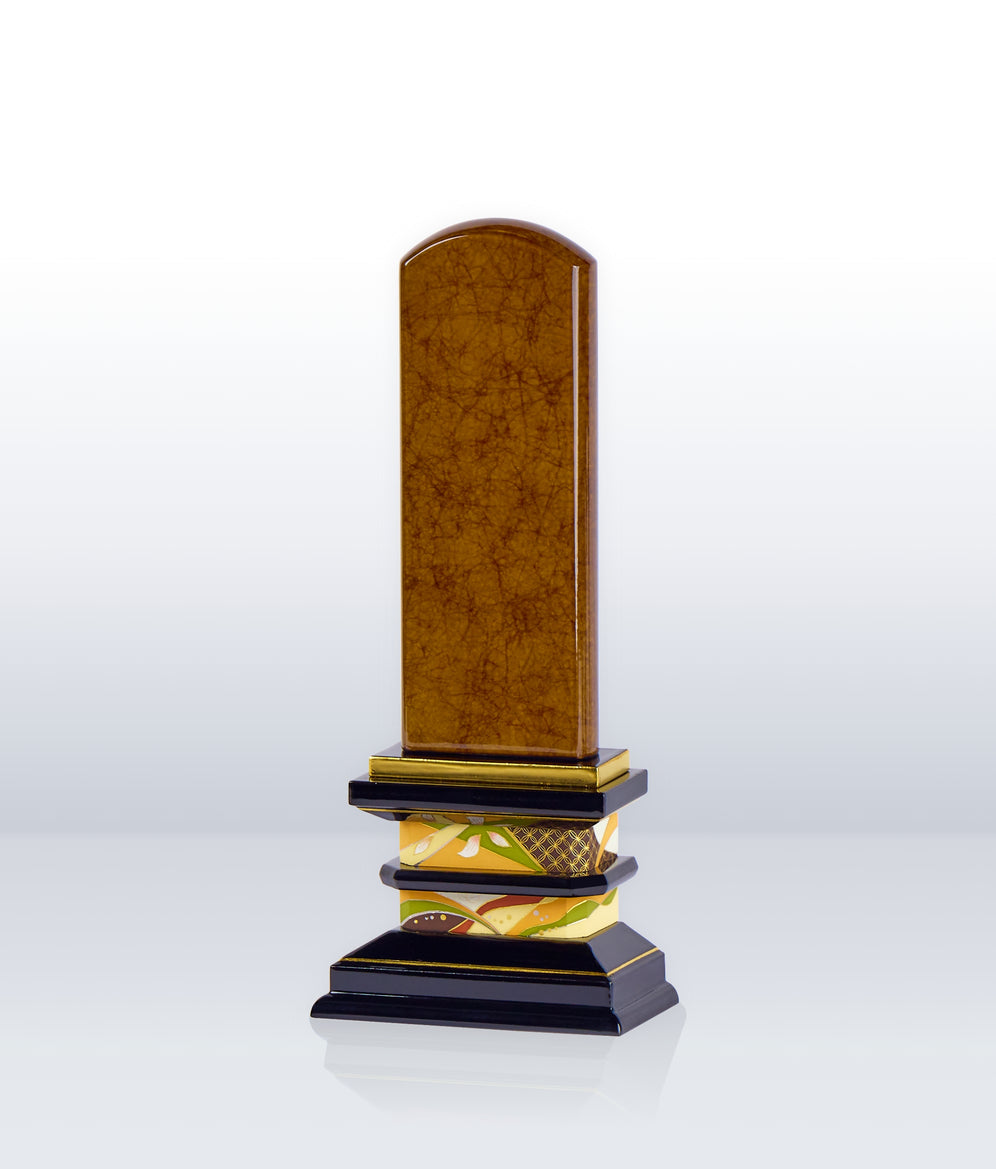 京截金位牌 洛彩 ブラウン