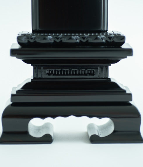 唐木黒檀 蓮付春日